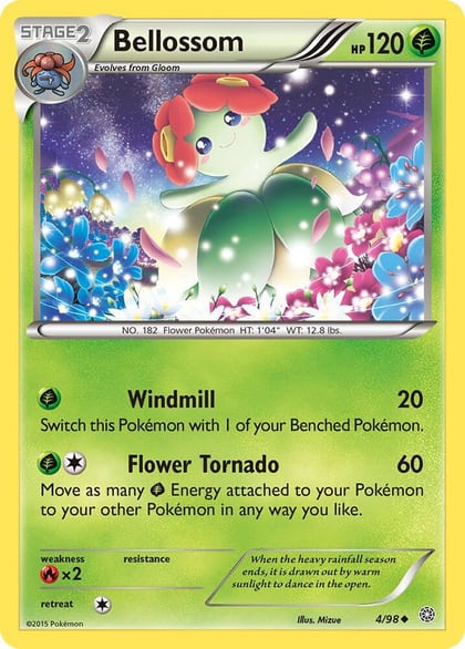 Bellossom, XY - Ancient Origins 4/98
