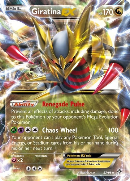 Giratina EX, XY - Ancient Origins 57/98