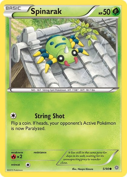 Spinarak, XY - Ancient Origins 5/98