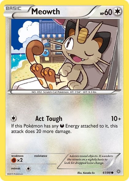 Meowth, XY - Ancient Origins 61/98
