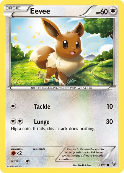 Eevee, XY - Ancient Origins 63/98
