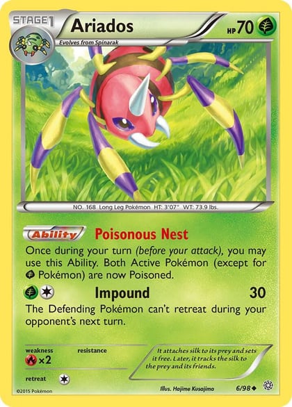 Ariados, XY - Ancient Origins 6/98