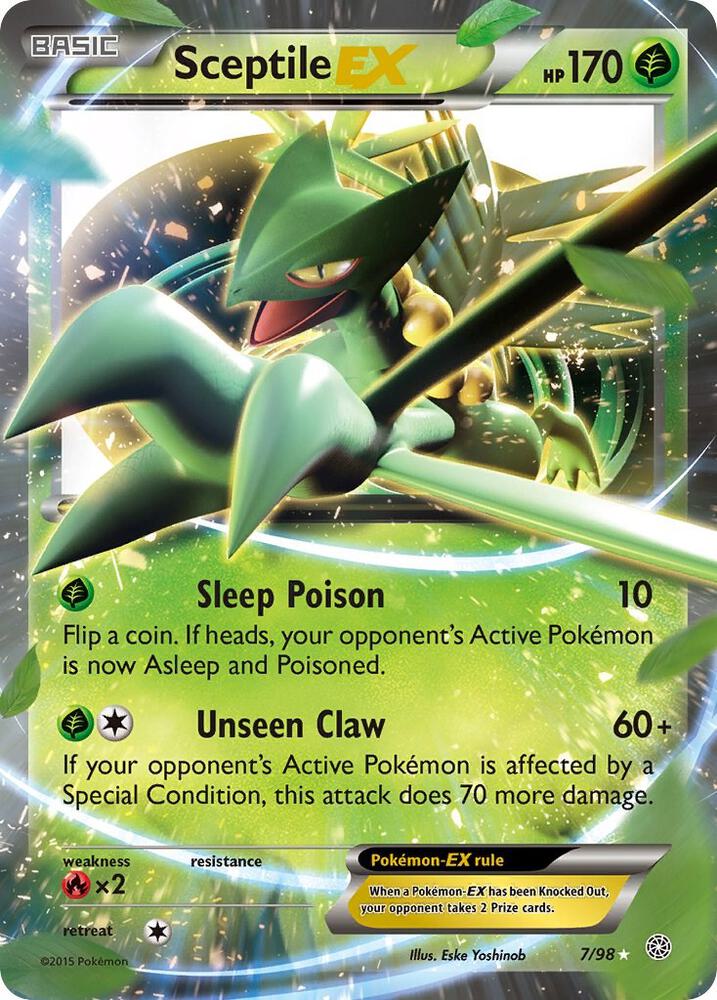 Sceptile EX, XY - Ancient Origins 7/98