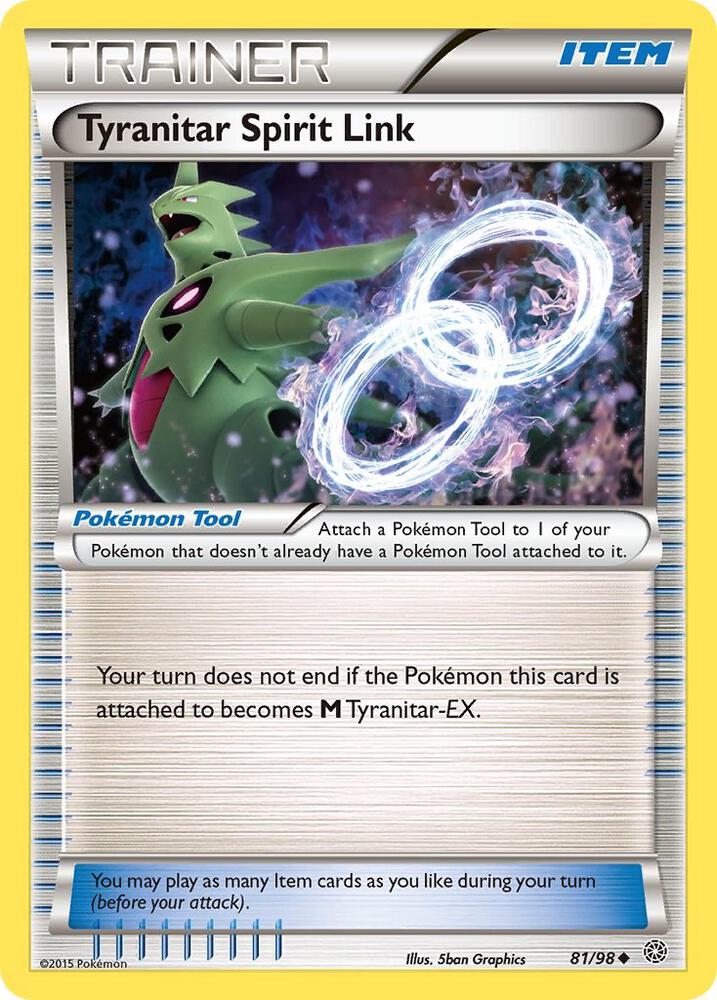Tyranitar Spirit Link, XY - Ancient Origins 81/98