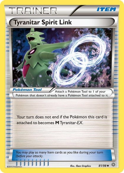 Tyranitar Spirit Link, XY - Ancient Origins 81/98