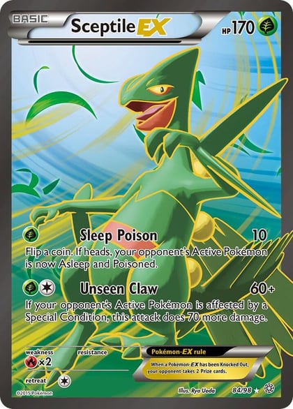 Sceptile EX (84 Full Art), XY - Ancient Origins 84/98