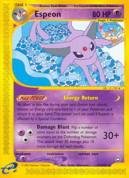 Espeon, Aquapolis 011/147