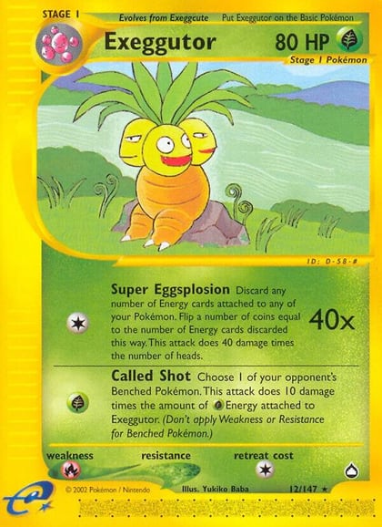 Exeggutor (12), Aquapolis 012/147