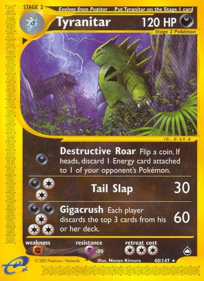 Tyranitar, Aquapolis 040/147