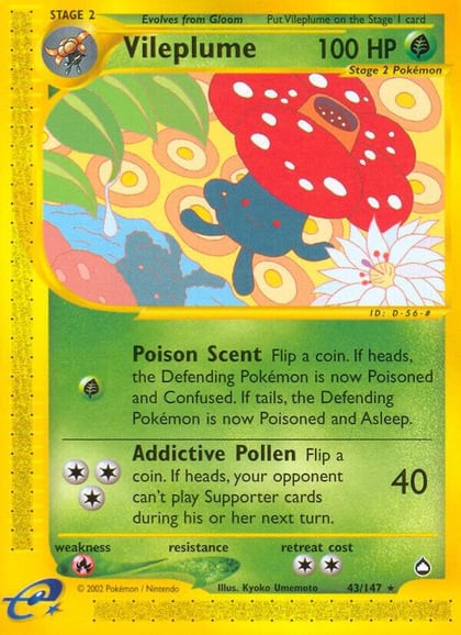 Vileplume, Aquapolis 043/147