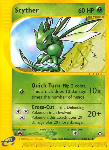 Scyther (57), Aquapolis 057/147