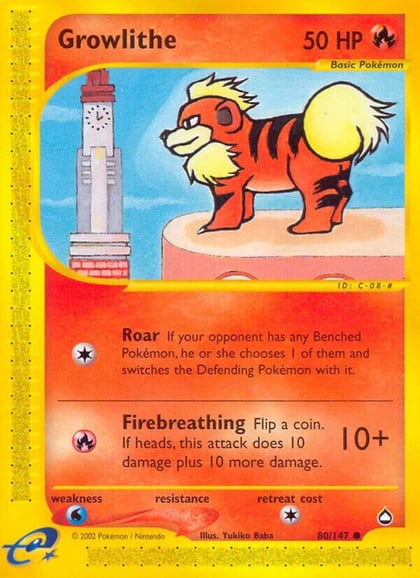 Growlithe (80), Aquapolis 080/147