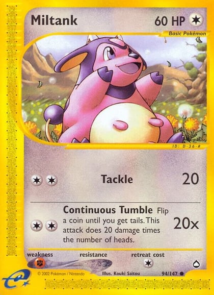 Miltank, Aquapolis 094/147