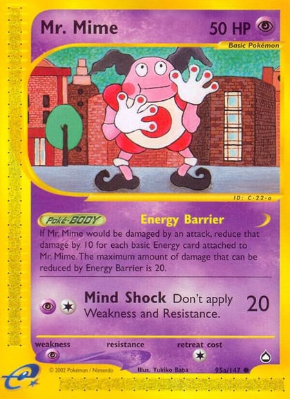 Mr. Mime (95a), Aquapolis 095a/147