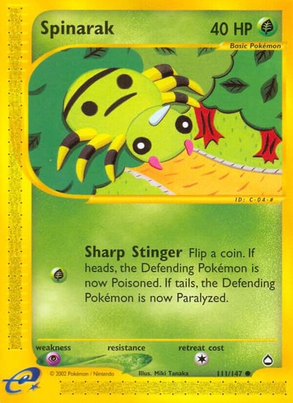 Spinarak (111), Aquapolis 111/147