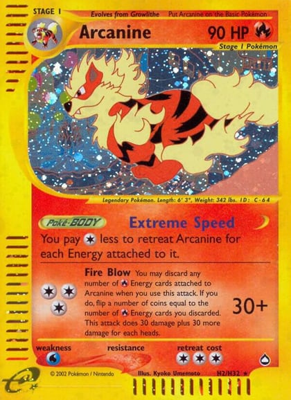 Arcanine (H2), Aquapolis H02/H32