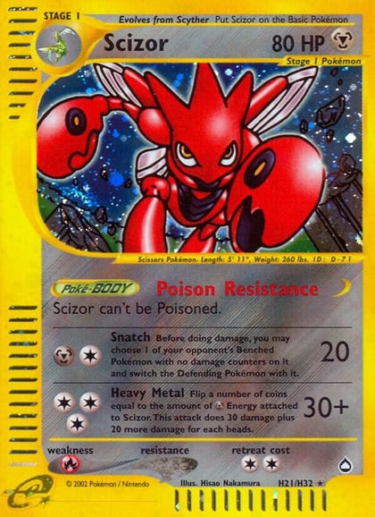 Scizor (H21), Aquapolis H21/H32