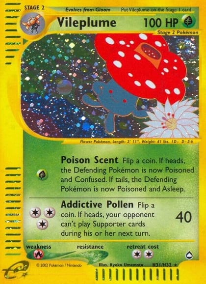 Vileplume (H31), Aquapolis H31/H32