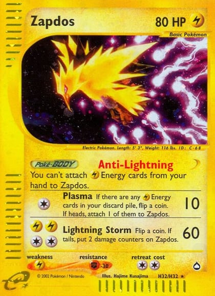 Zapdos (H32), Aquapolis H32/H32