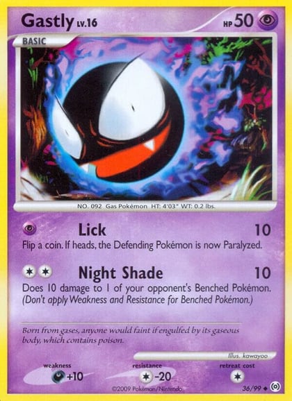 Gastly (36), Arceus 36/99