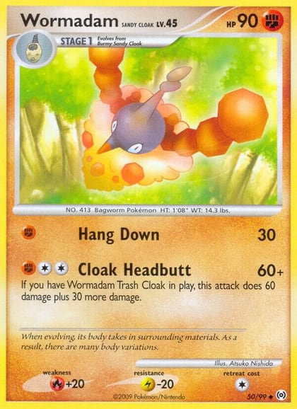 Wormadam Sandy Cloak, Arceus 50/99