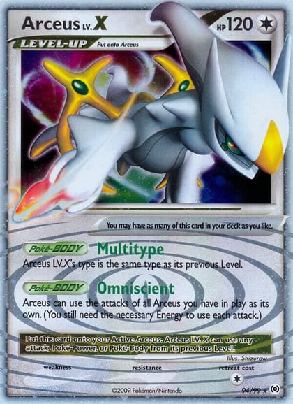 Arceus Lv.X (94), Arceus 94/99