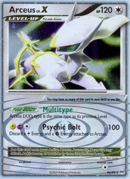 Arceus Lv.X (96), Arceus 96/99