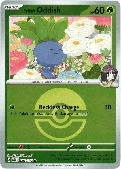 Erika's Oddish (Poke Ball), ME: Ascended Heroes 001/217