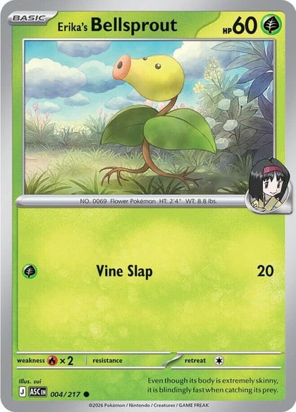 Erika's Bellsprout, ME: Ascended Heroes 004/217