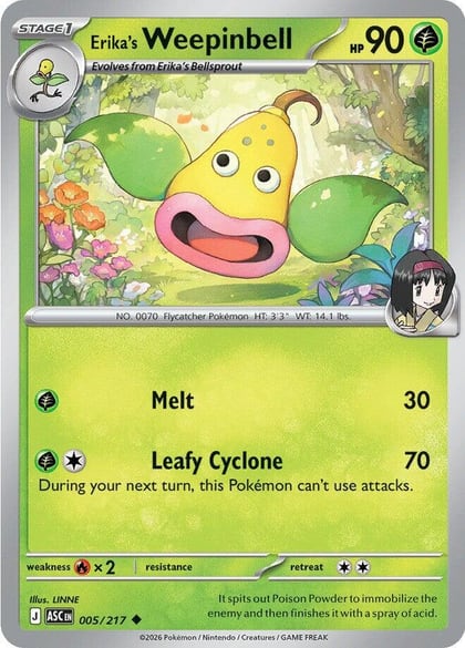 Erika's Weepinbell, ME: Ascended Heroes 005/217