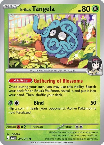 Erika's Tangela - 007/217, ME: Ascended Heroes 007/217