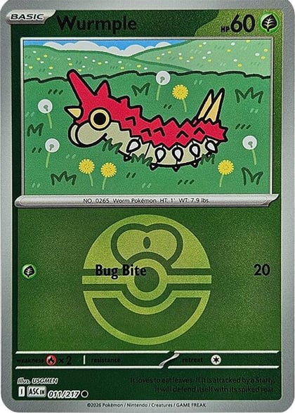Wurmple (Love Ball), ME: Ascended Heroes 011/217