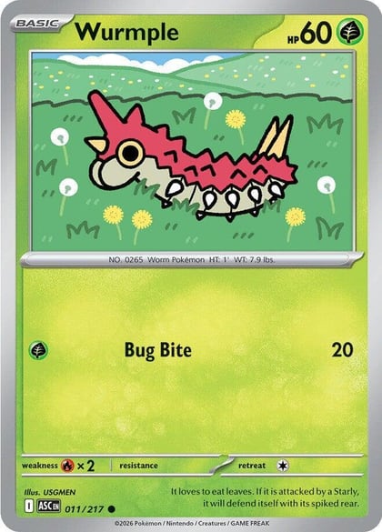 Wurmple, ME: Ascended Heroes 011/217