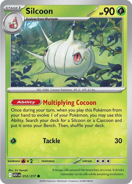 Silcoon, ME: Ascended Heroes 012/217