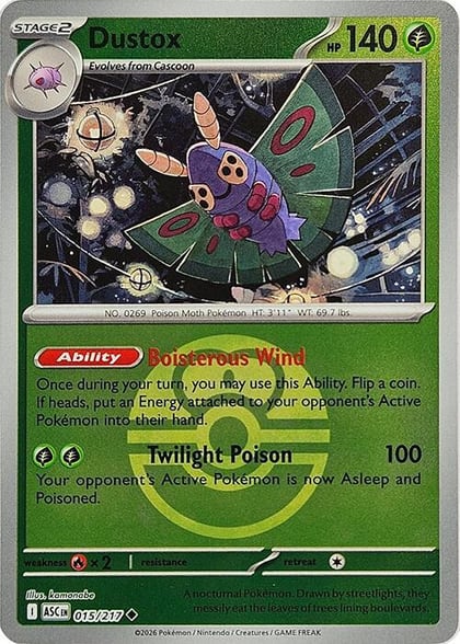 Dustox - 015/217 (Love Ball), ME: Ascended Heroes 015/217