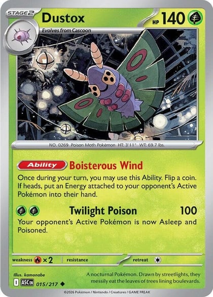 Dustox - 015/217, ME: Ascended Heroes 015/217