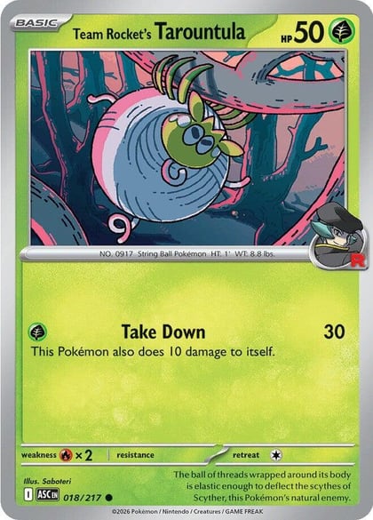 Team Rocket's Tarountula, ME: Ascended Heroes 018/217