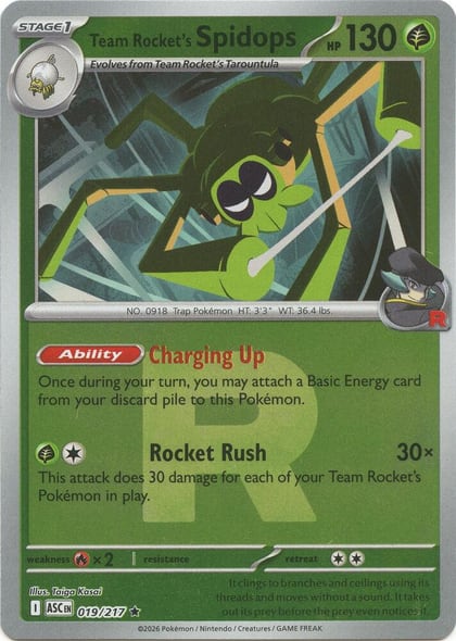 Team Rocket's Spidops (Team Rocket), ME: Ascended Heroes 019/217