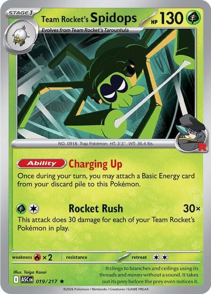 Team Rocket's Spidops, ME: Ascended Heroes 019/217