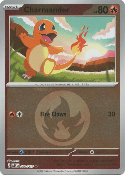 Charmander (Energy Symbol Pattern), ME: Ascended Heroes 020/217
