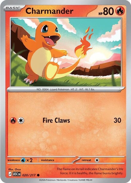 Charmander, ME: Ascended Heroes 020/217