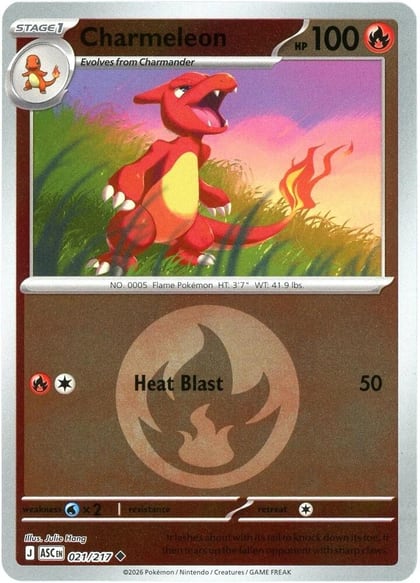Charmeleon (Energy Symbol Pattern), ME: Ascended Heroes 021/217