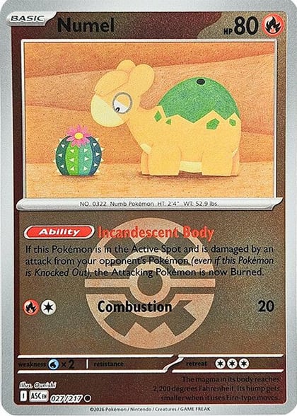 Numel - 027/217 (Quick Ball), ME: Ascended Heroes 027/217