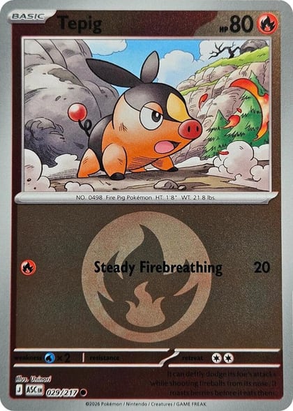 Tepig (Energy Symbol Pattern), ME: Ascended Heroes 029/217