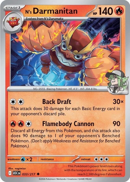 N's Darmanitan, ME: Ascended Heroes 033/217