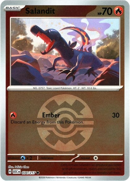 Salandit (Quick Ball), ME: Ascended Heroes 034/217
