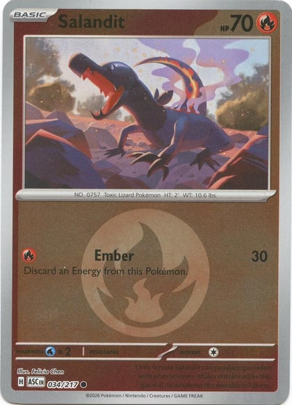 Salandit (Energy Symbol Pattern), ME: Ascended Heroes 034/217