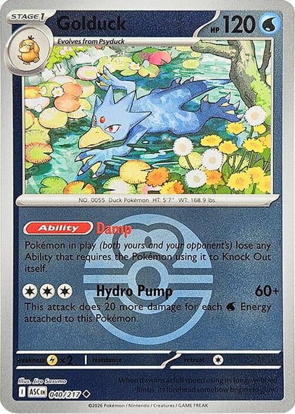 Golduck (Love Ball), ME: Ascended Heroes 040/217