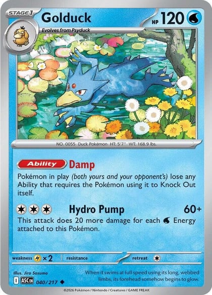 Golduck, ME: Ascended Heroes 040/217