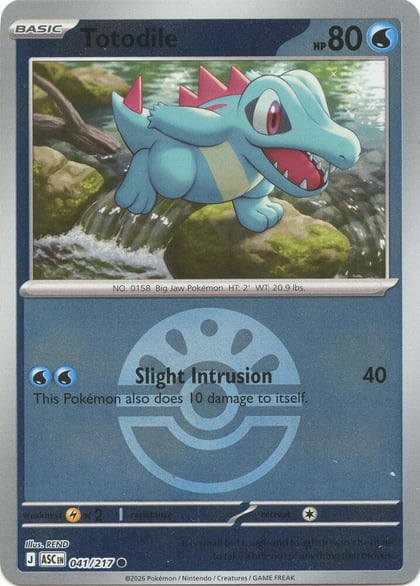 Totodile (Friend Ball), ME: Ascended Heroes 041/217